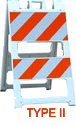 white plasticade type 2 a-frame curb sign holder, barricade stand sign holder for plastic corrugated sheets pads coroplast